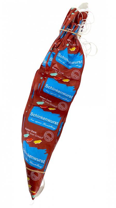 Walsroder - F plus braun, Hausdruck "Schinkenwurst", Kaliber 60/50 mm, 1 Bund Walsroder - F plus braun, Hausdruck "Schinkenwurst", Kaliber 60/50 mm, 1 Bund