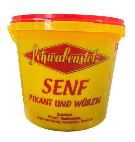 Schwabenstolz - Senf, pikant und würzig, 5 kg Eimer