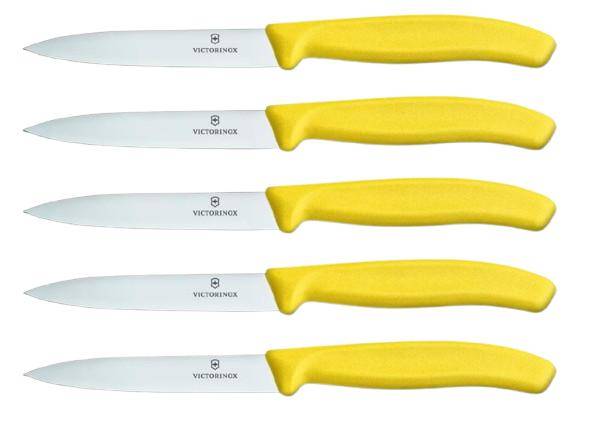 Victorinox - Küchen- Gemüsemesser-Set, gelb, 5 Stück, 6.7706.L Victorinox - Küchen- Gemüsemesser-Set, gelb, 5 Stück, 6.7706.L