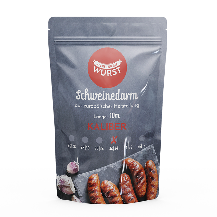 Alles für die Wurst - Schweinedarm, 32 | 34 mm, 10 Meter