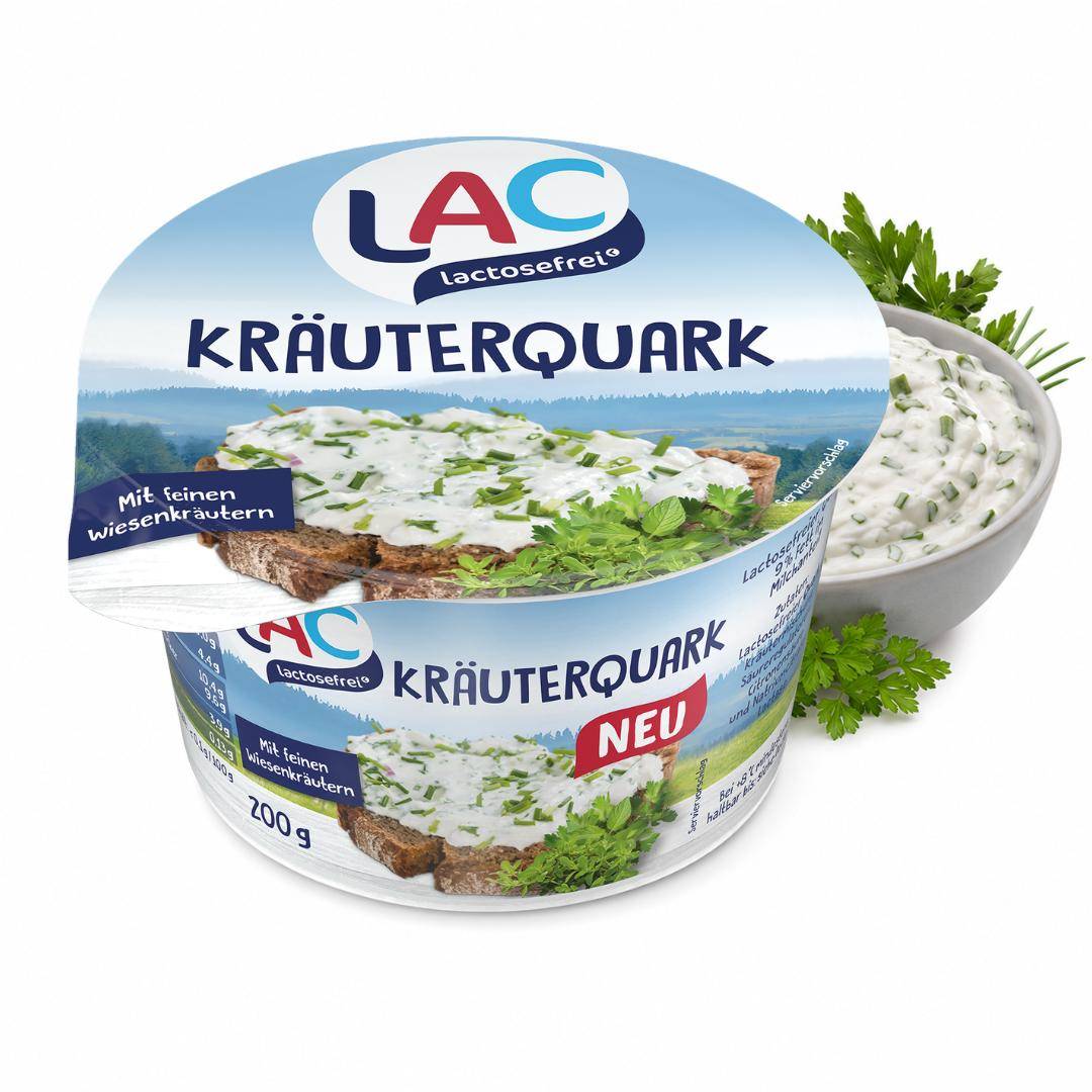 LAC - Kräuterquark, 4%, 8 x 200 g Becher
