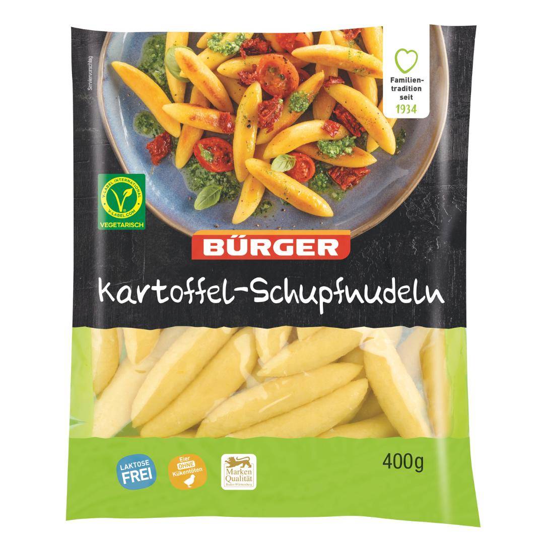 Bürger - Kartoffel-Schupfnudeln, 400 g Beutel Bürger - Kartoffel-Schupfnudeln, 400 g Beutel
