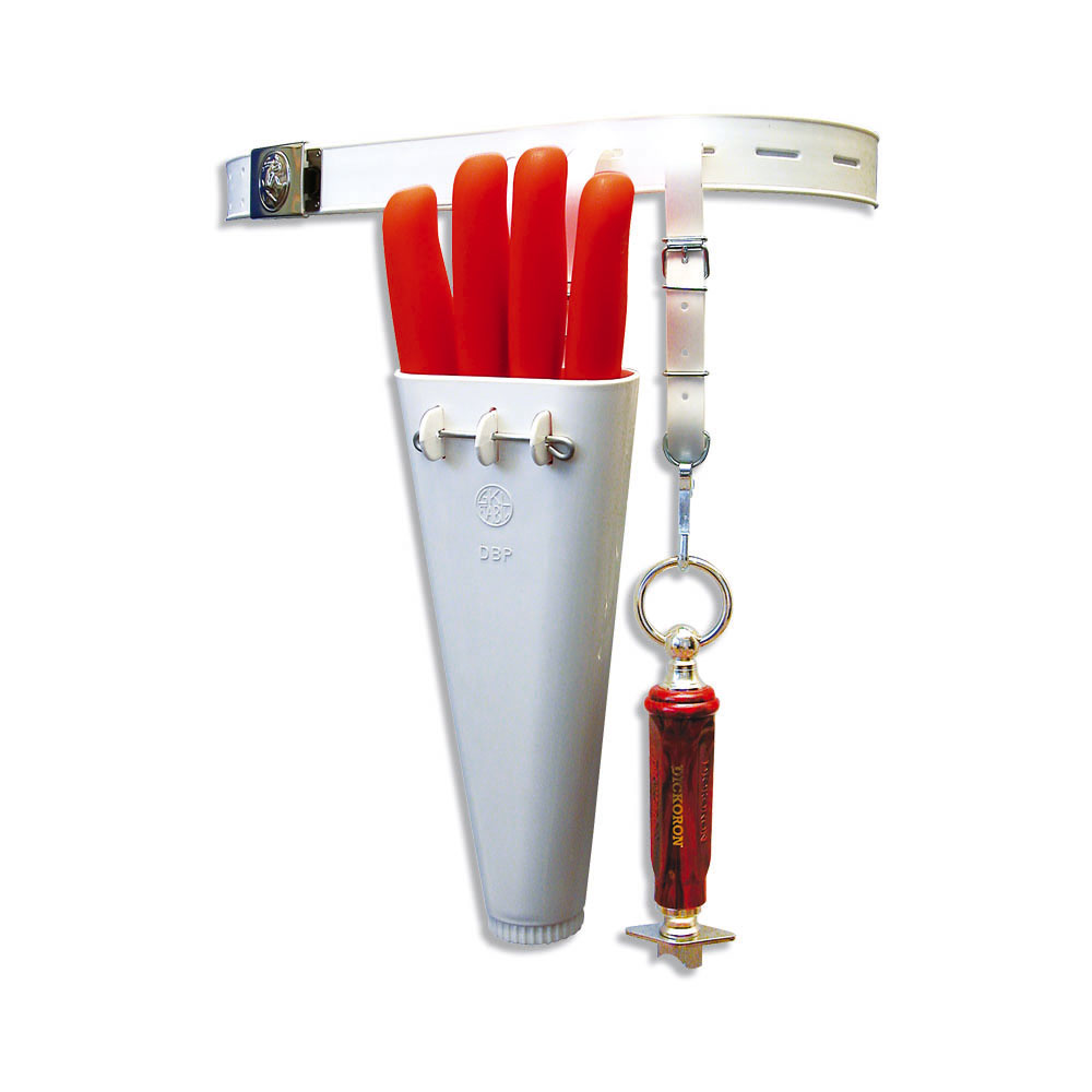 F. DICK - Messerköcher für 4 Messer m. Gürtel und Stahlhalteriemen, 9013000 F. DICK - Messerköcher für 4 Messer m. Gürtel und Stahlhalteriemen, 9013000