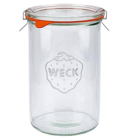 Weck - Sturzglas mit Deckel, inklusive Dichtungen, 1000 ml, 782, 6 Stück