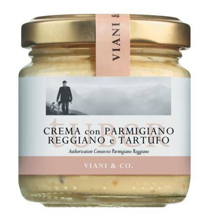 Viani - Creme aus Parmigiano und Bianchetto Trüffeln, 90 g Glas