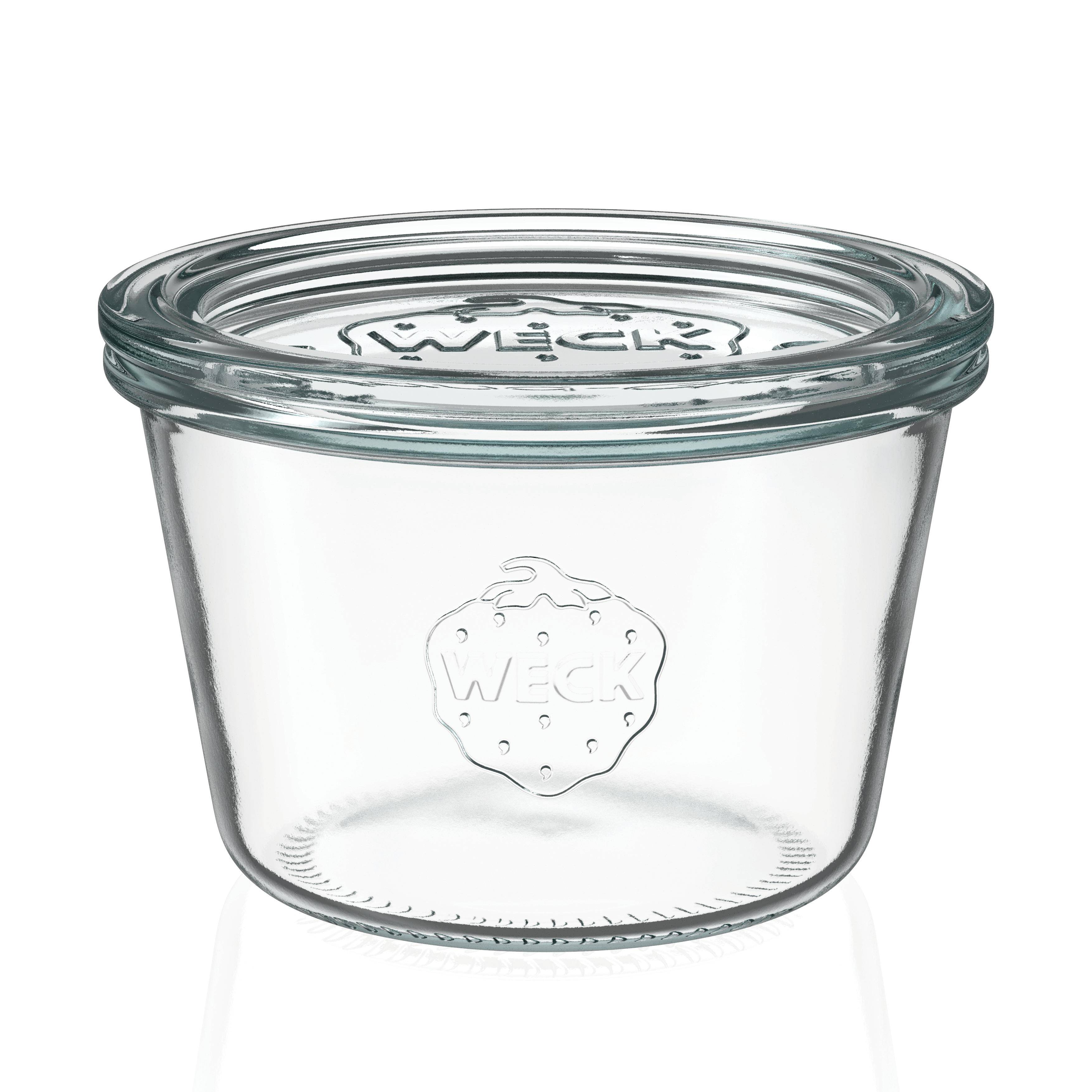 Weck - Sturzglas mit Deckel, 370 ml, 741, 6 Stück