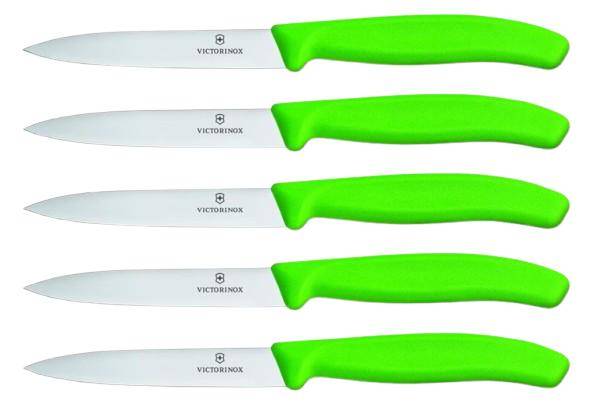 Victorinox - Küchen- Gemüsemesser-Set, grün, 5 Stück, 6.7706.L Victorinox - Küchen- Gemüsemesser-Set, grün, 5 Stück, 6.7706.L