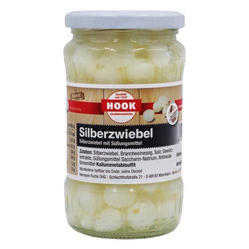 Hook - Silberzwiebeln, 6 x 190 g Glas