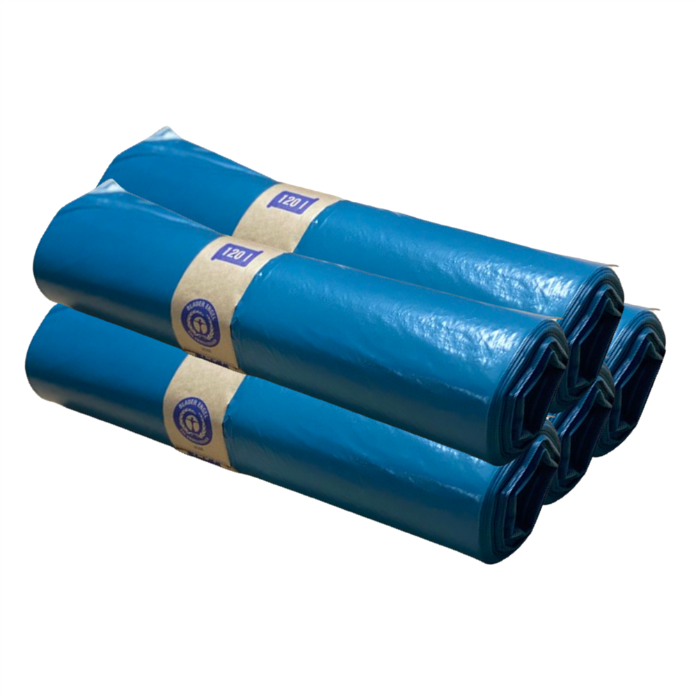 Fuduu.de - Müllbeutel/Abfallsäcke, blau, 700 x 1100 x 0,028 mm, 5 Rollen á 25 Stück Fuduu.de - Müllbeutel/Abfallsäcke, blau, 700 x 1100 x 0,028 mm, 5 Rollen á 25 Stück