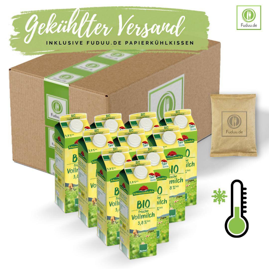 Schwarzwaldmilch - Bioland frische Vollmilch 3,8%, 10 x 1 Liter