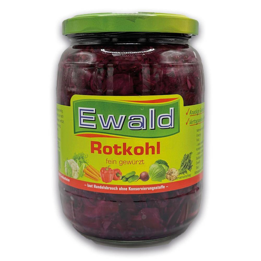 Ewald - Rotkohl, 680 g Glas Ewald - Rotkohl, 680 g Glas