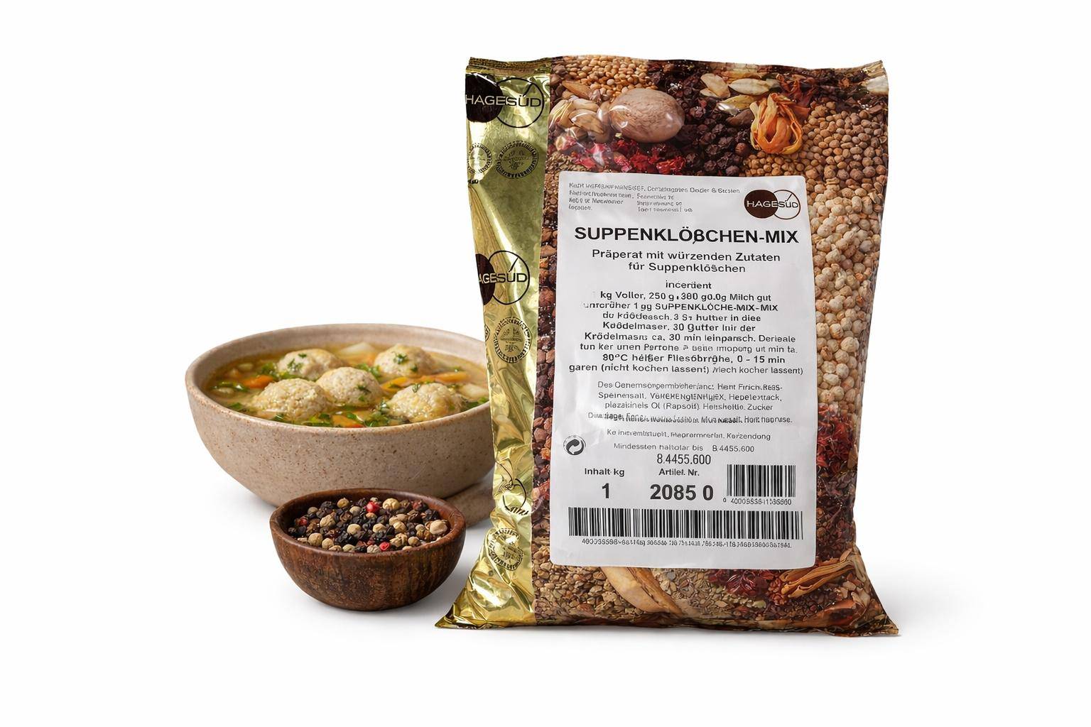 Hagesüd - Suppenklößchen-Mix, 1 kg Beutel
