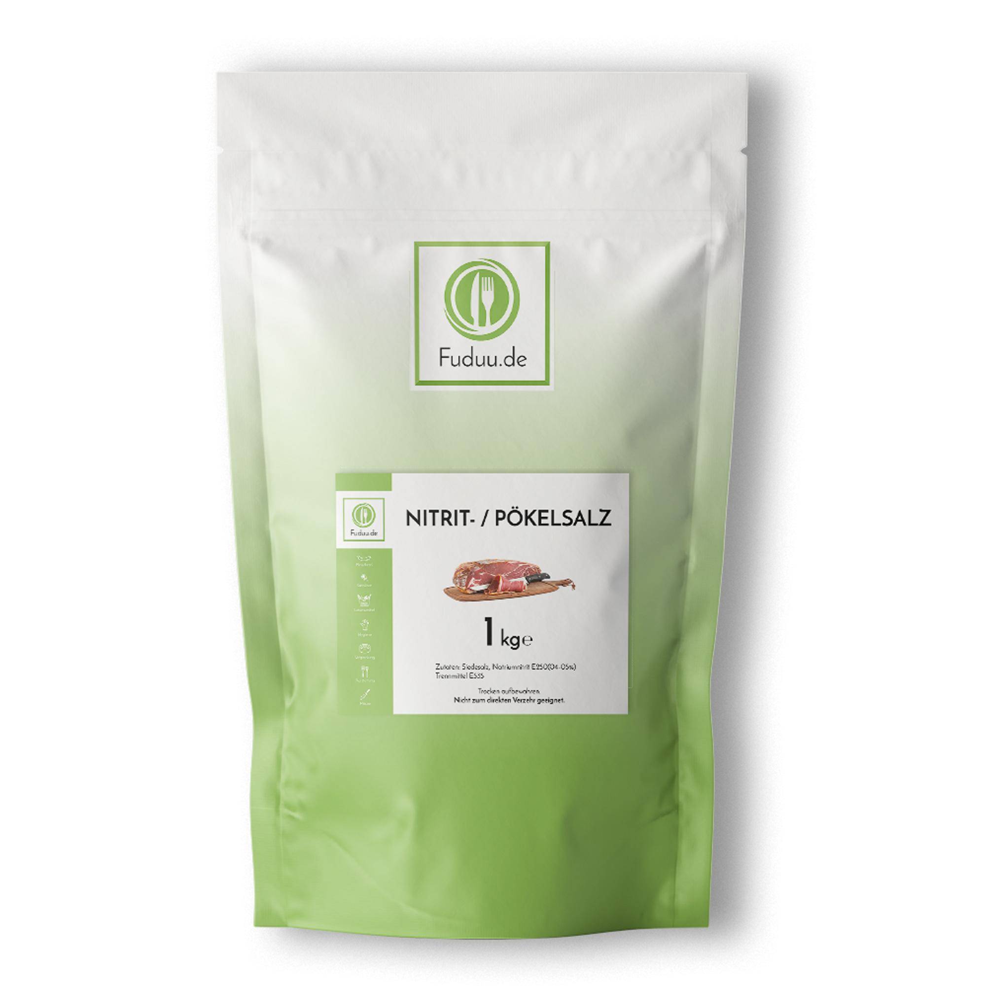 Fuduu.de - Nitritsalz / Pökelsalz, 1 kg Beutel
