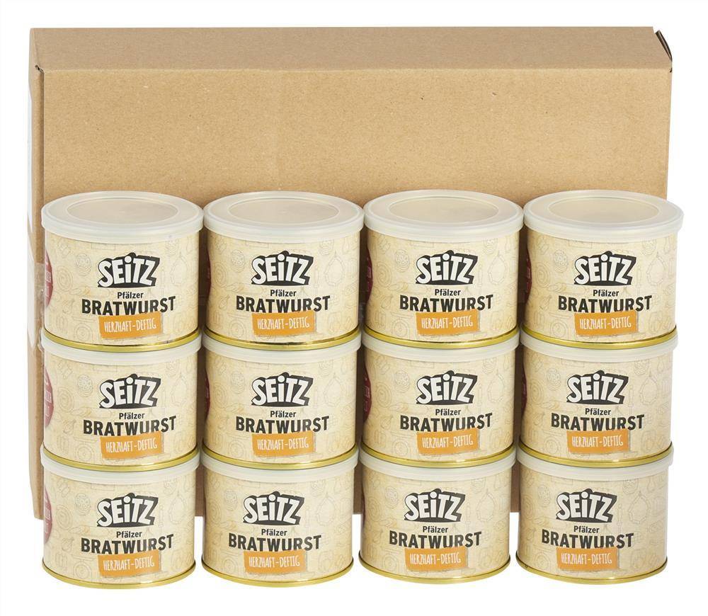 Seitz - Vollkonserven Bratwurst, 12 x 200 g Dose