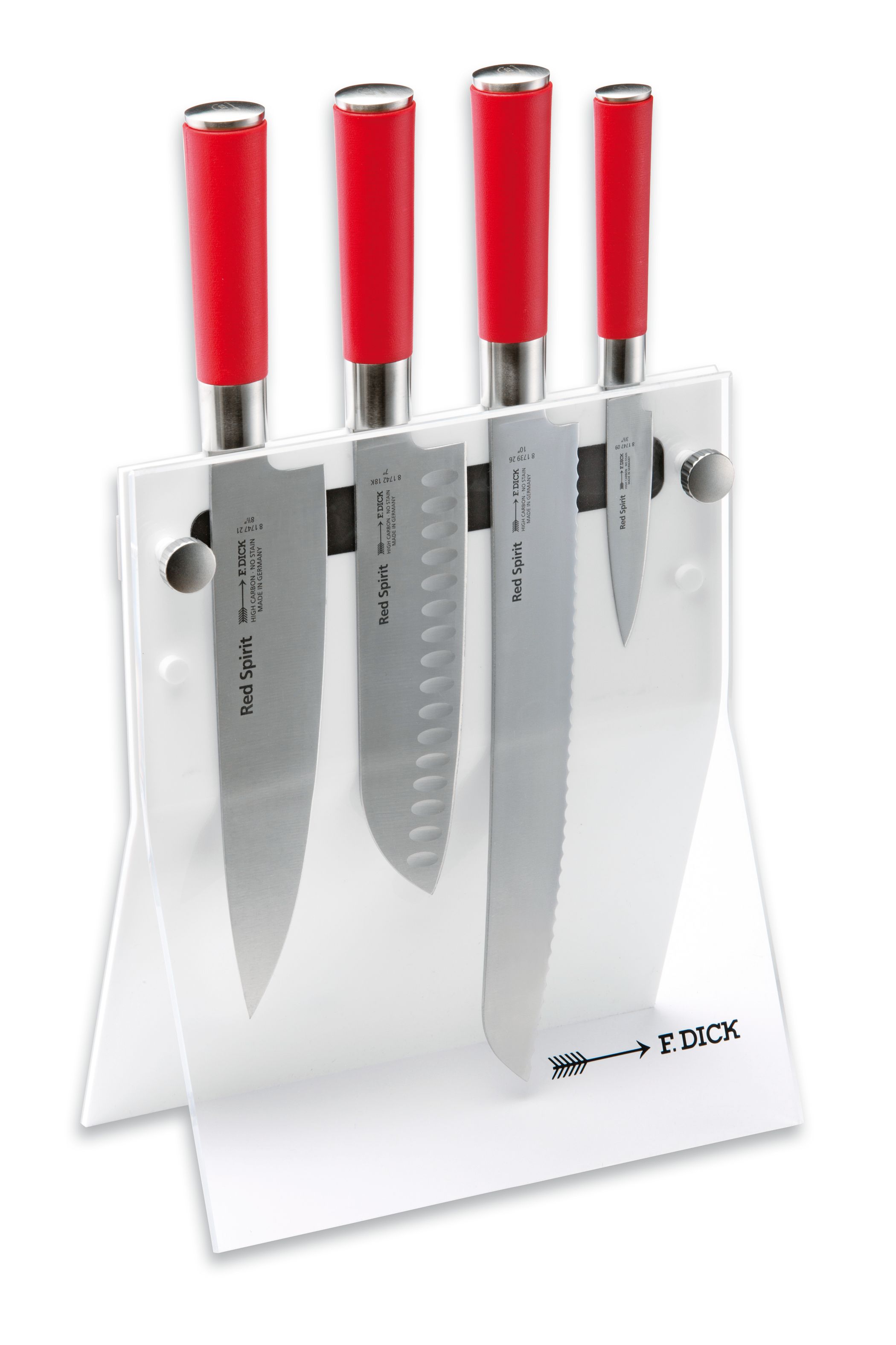F. DICK - Red Spirit Messerblock "4Knives", 4-tlg., weiß, 81772000-05