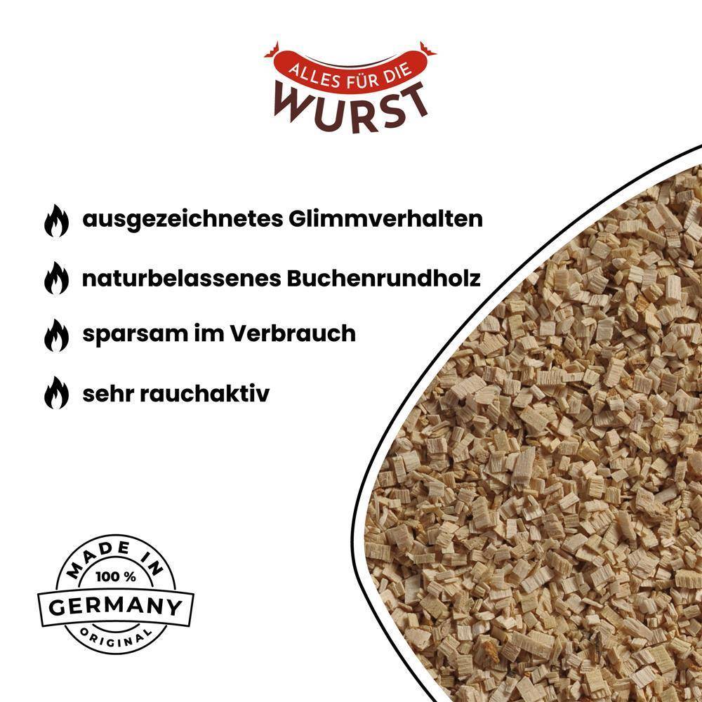 Alles für die Wurst - Räuchermehl Buche 7/20, feingrob, 15 kg Sack Alles für die Wurst - Räuchermehl Buche 7/20, feingrob, 15 kg Sack