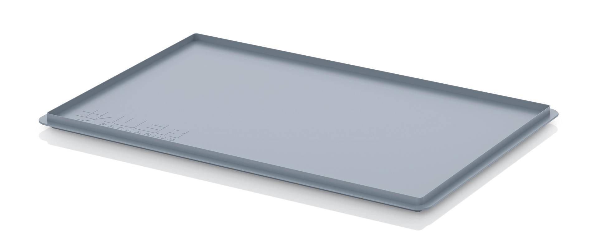Fuduu.de - Auflagedeckel für Eurobehälter, 60 x 40 x 2,2 cm, grau