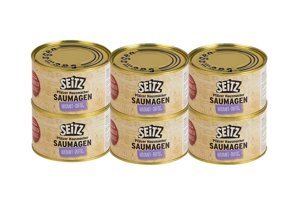 Seitz - Vollkonserven Saumagen, 6 x 400 g Dose Seitz - Vollkonserven Saumagen, 6 x 400 g Dose