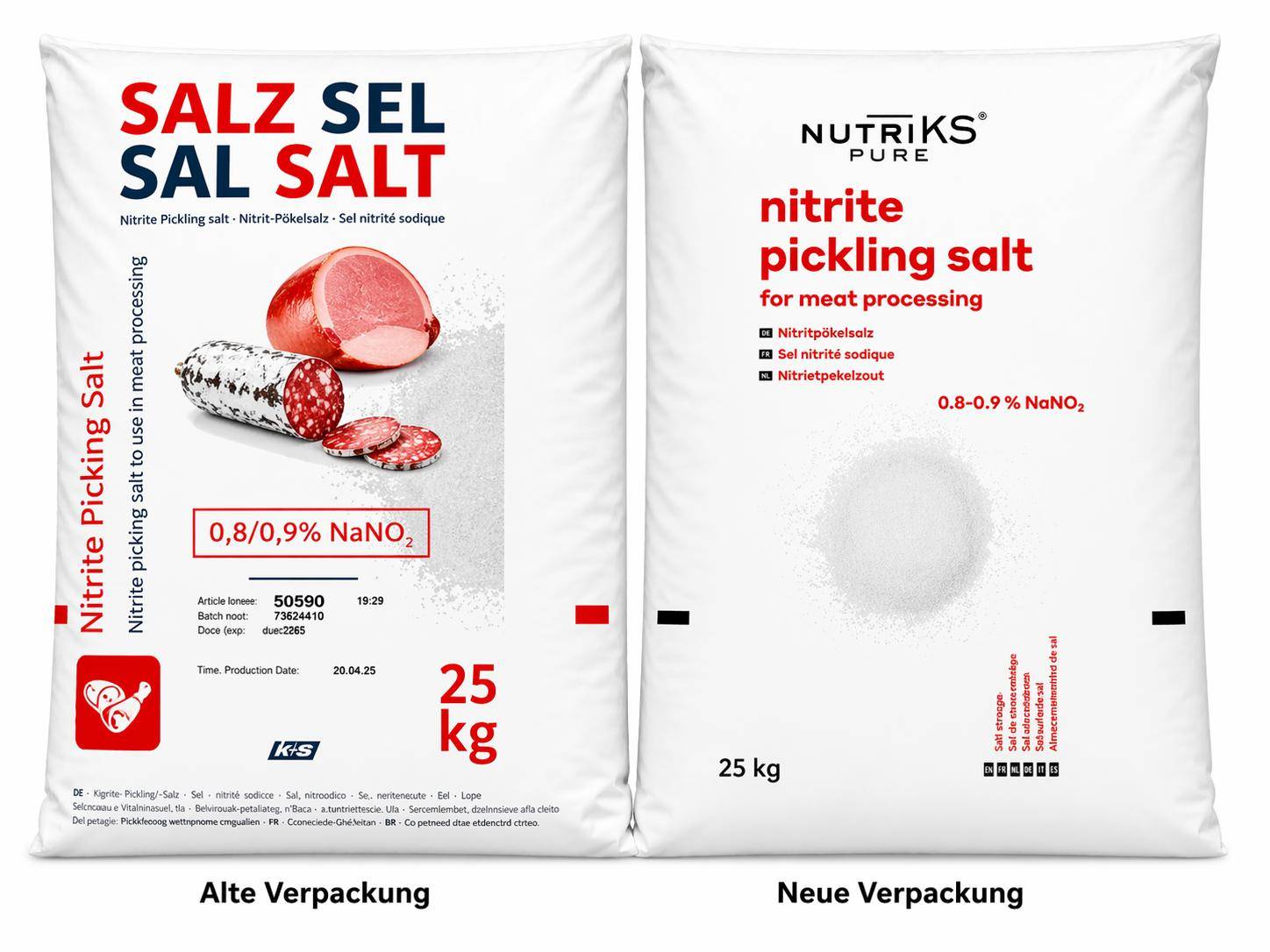 K+S - Nitritsalz / Pökelsalz, 0,8-0,9 mg, 25 kg Sack K+S - Nitritsalz / Pökelsalz, 0,8-0,9 mg, 25 kg Sack