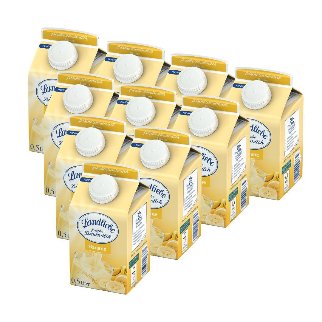 Landliebe - Banane 1,5%, 10 x 0,5L