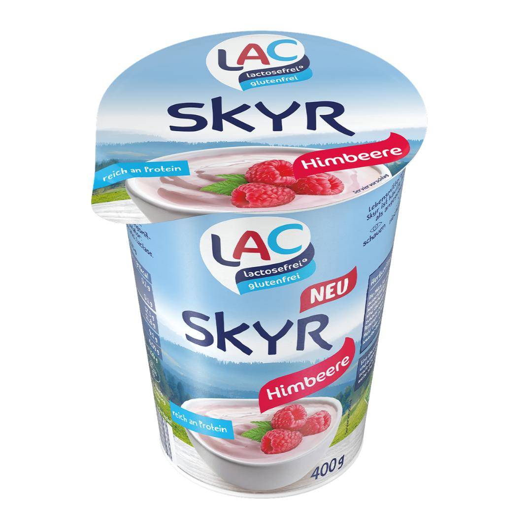 LAC - Skyr Himbeere, 0,2%, 8 x 400 g Becher