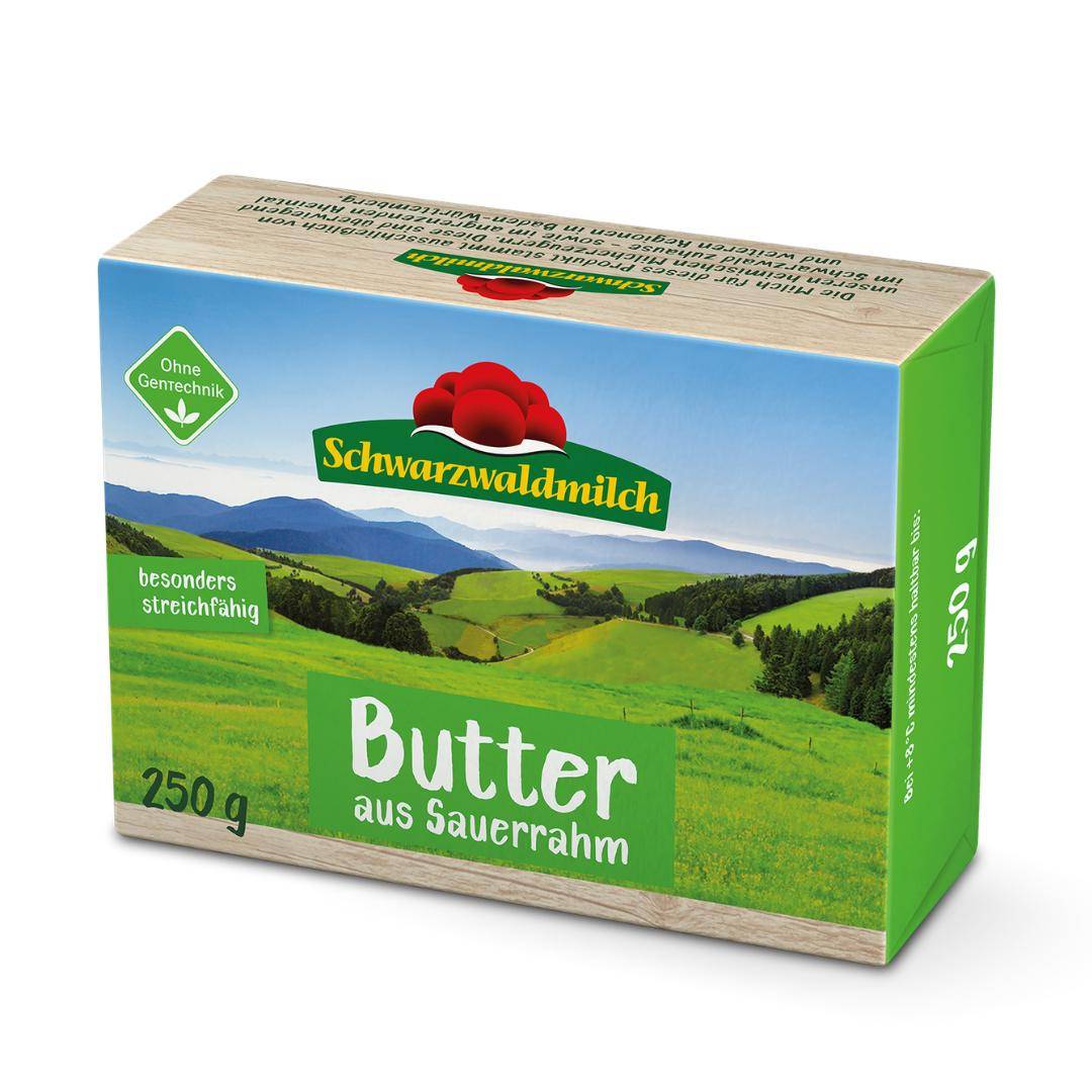 Schwarzwaldmilch - Bioland Sauerrahmbutter, 250 g Packung