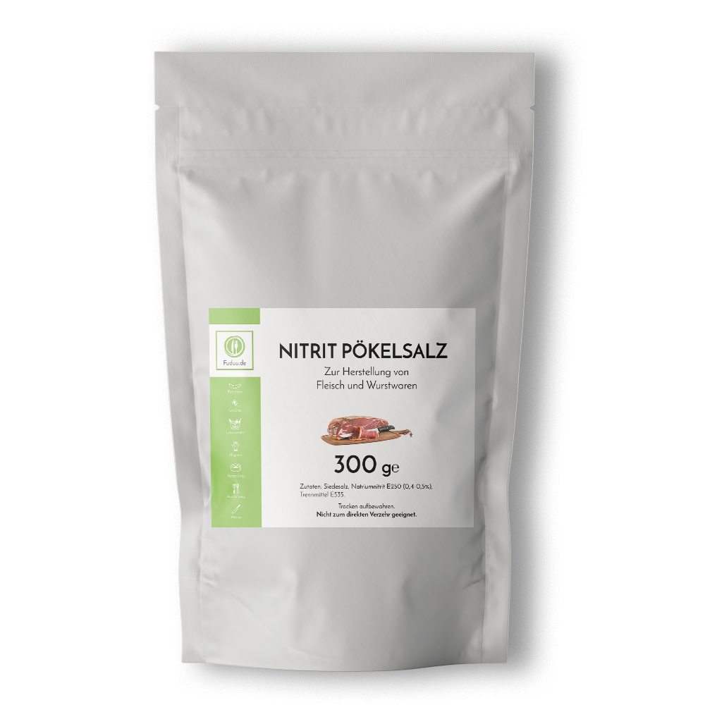 Fuduu.de - Nitritsalz / Pökelsalz, 300 g Beutel