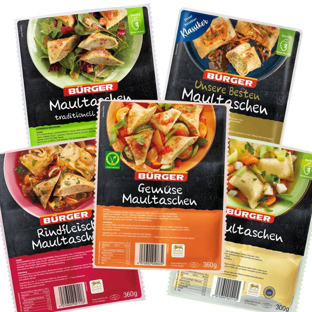 Bürger - "Maultäschle-Mix" - das Maultaschen Probierpaket