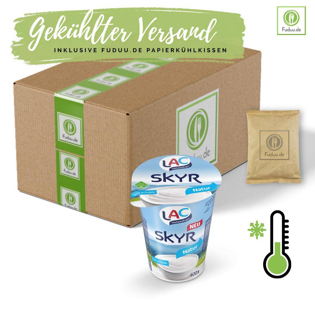 LAC - Skyr Natur, 0,2%, 8 x 400 g Becher