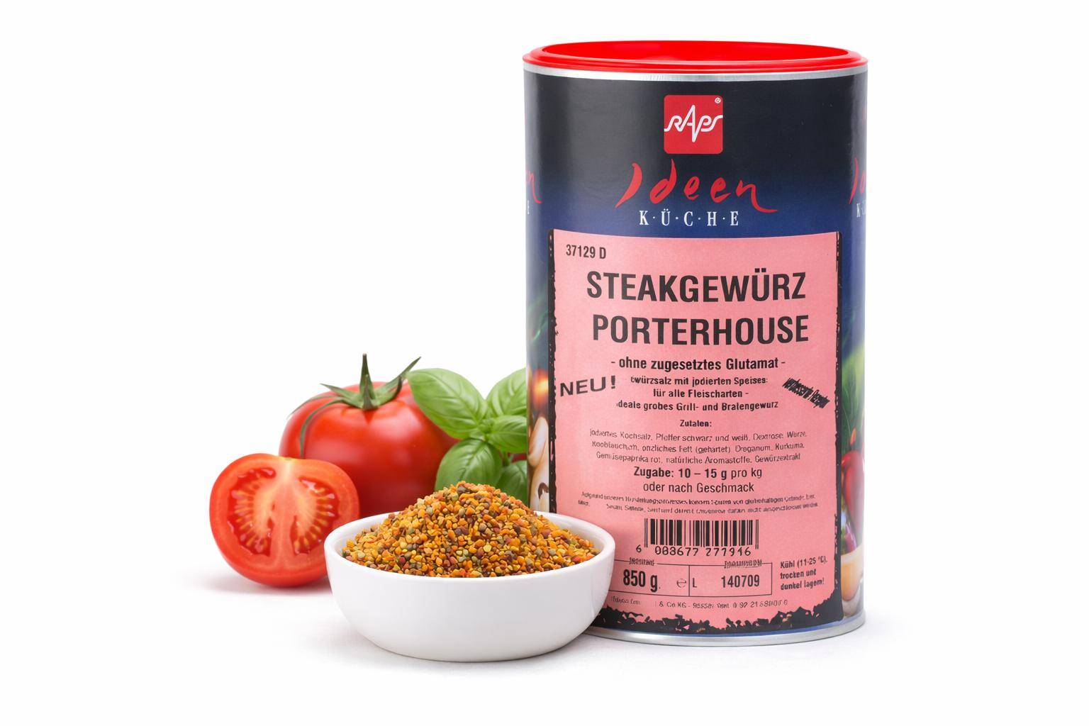 Raps - Steakgewürz Porterhouse, 850 g Dose