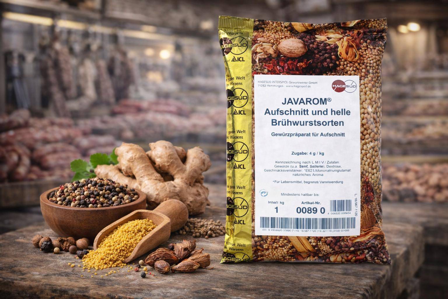 Hagesüd - Javarom Fleischwurst, 1 kg Beutel