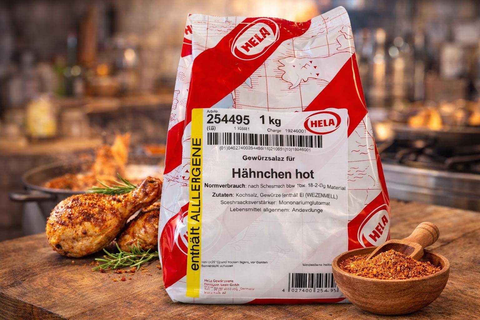 Hela - Hähnchen "Hot" Gewürzsalz, 1 kg Beutel