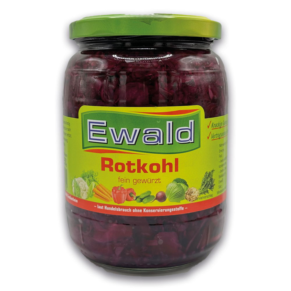 Ewald - Rotkohl, 680 g Glas Ewald - Rotkohl, 680 g Glas