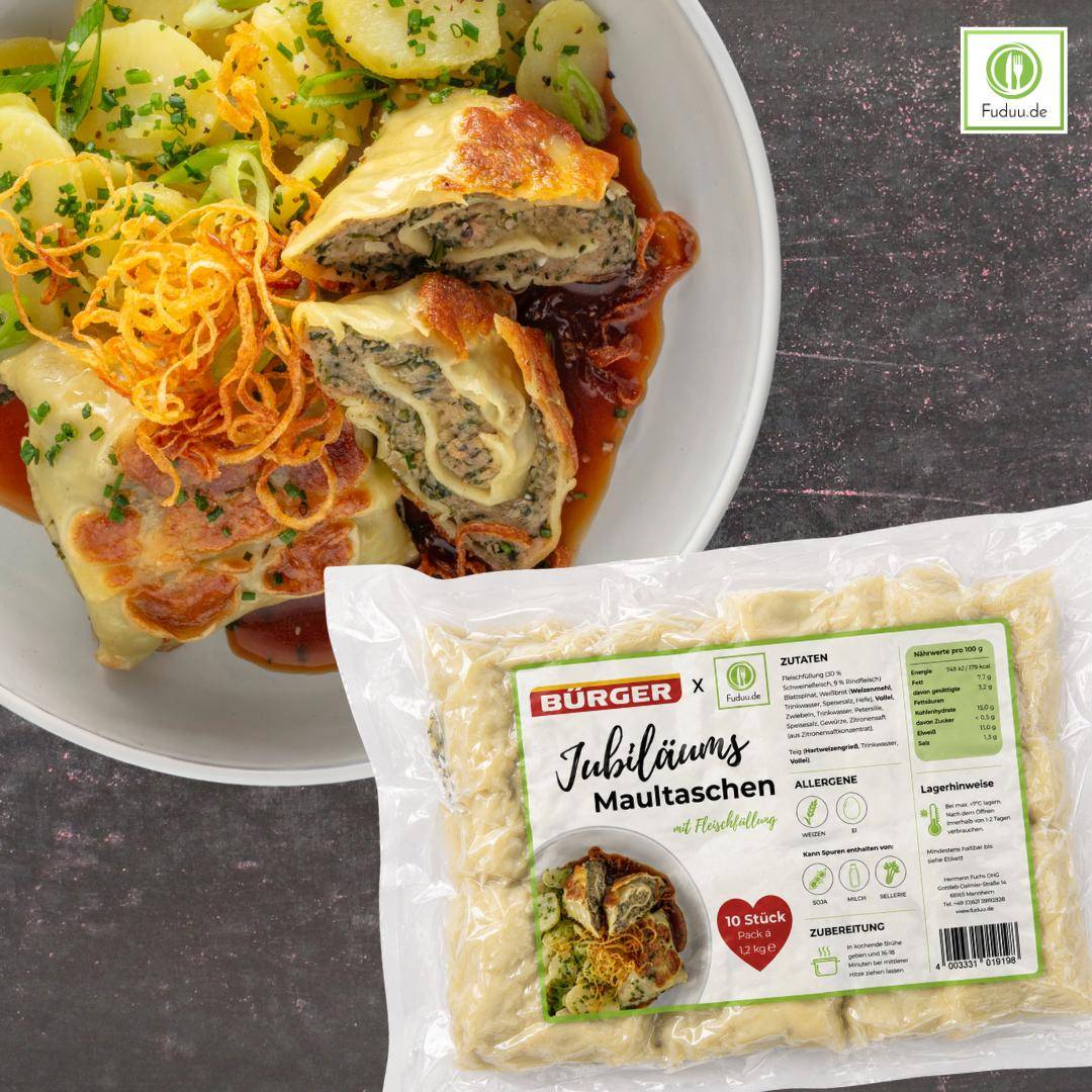Bürger x Fuduu.de - Jubiläums-Maultaschen, 1,2 kg Beutel