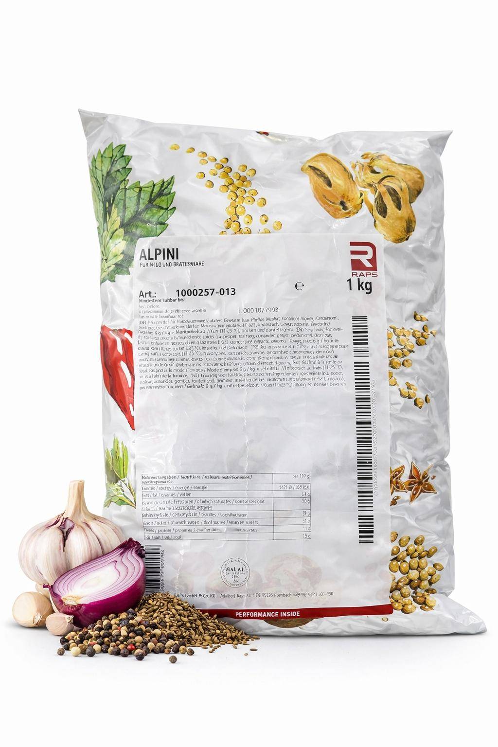 Raps - Alpini-Würzung, 1 kg Beutel