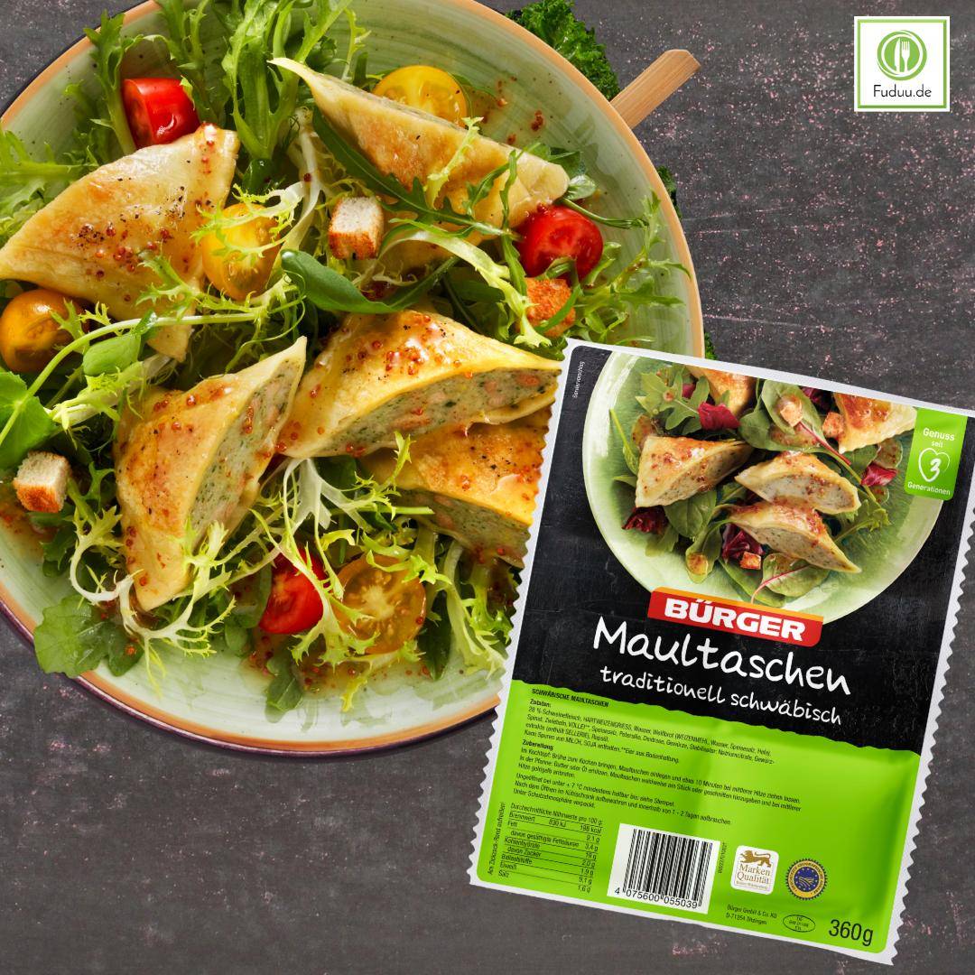 Bürger - Maultaschen traditionell schwäbisch, 360 g Beutel Bürger - Maultaschen traditionell schwäbisch, 360 g Beutel