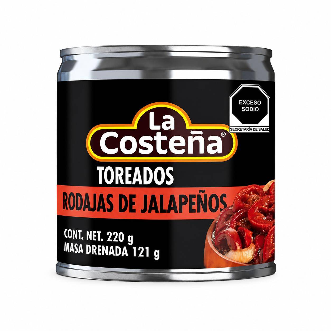 La Costeña - Jalapeño Rot gegrillt, 220g Dose