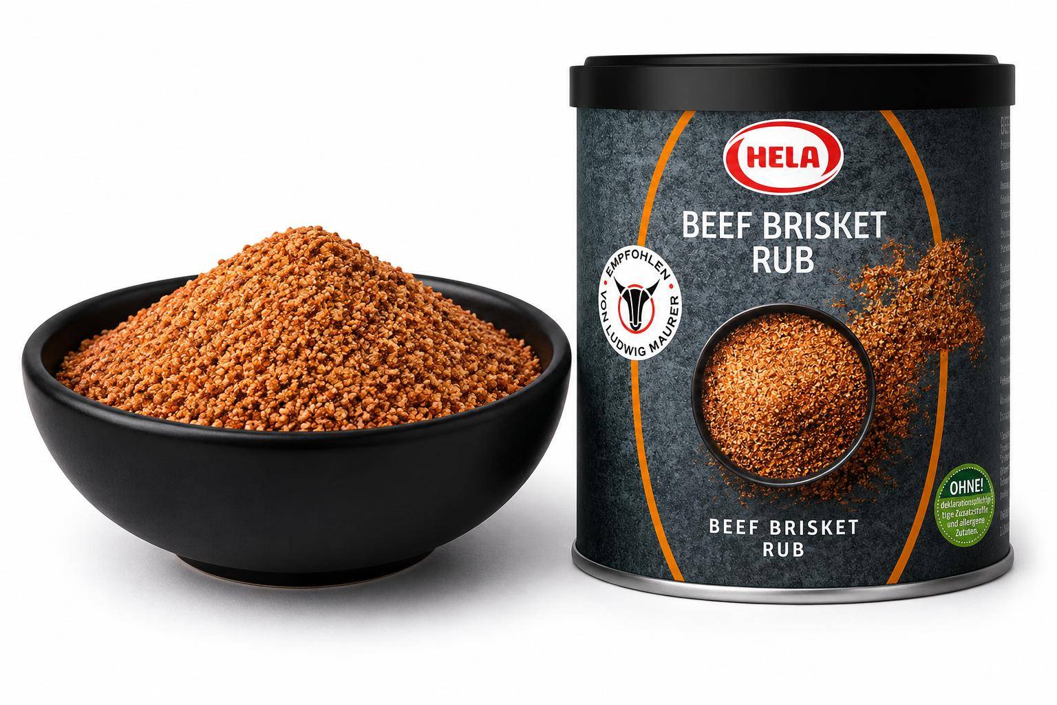Hela - Beef Brisket Rub Würzung, 450 g Dose