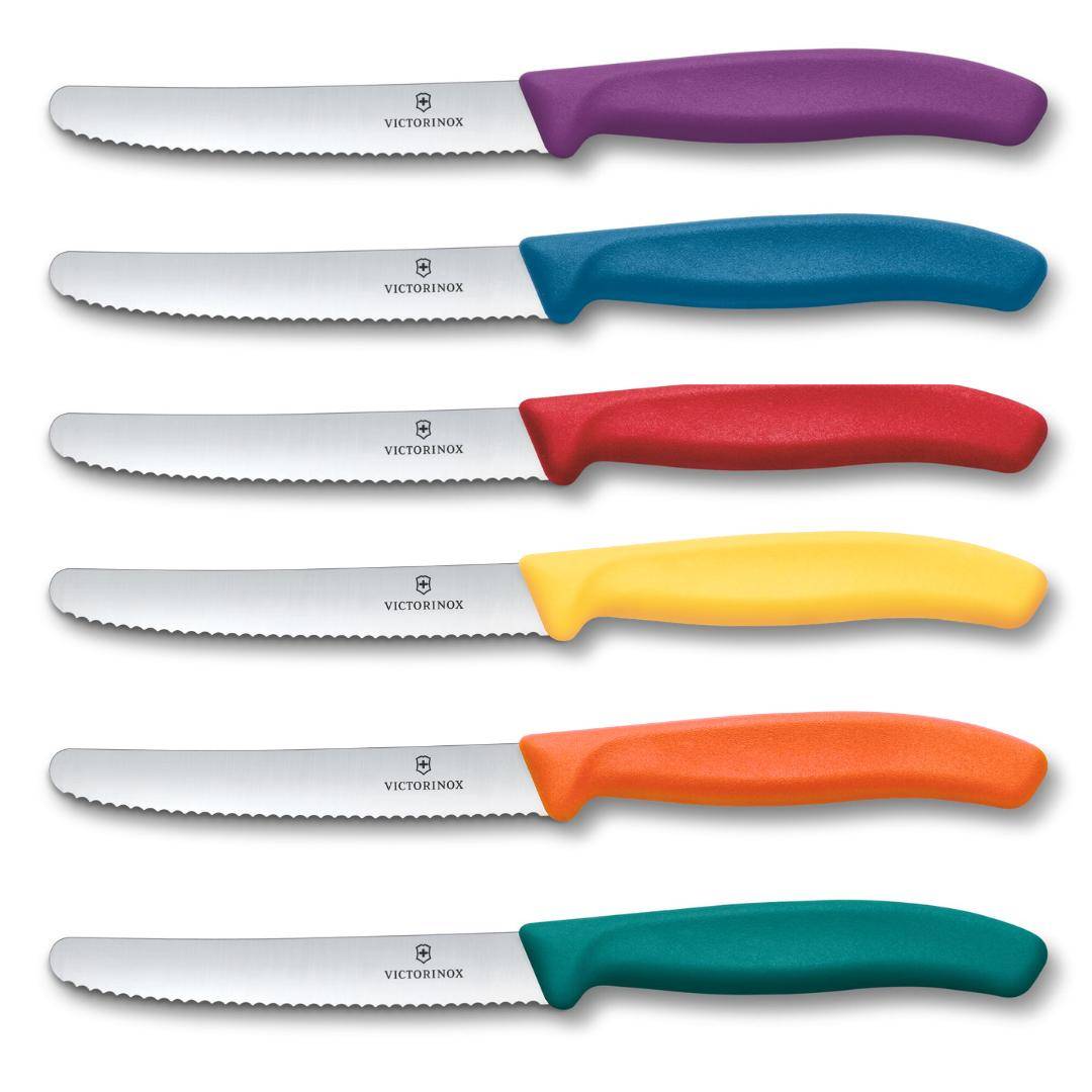 Victorinox - Tafelmesser-Set, farbig, 6-teilig, 6.7836.C