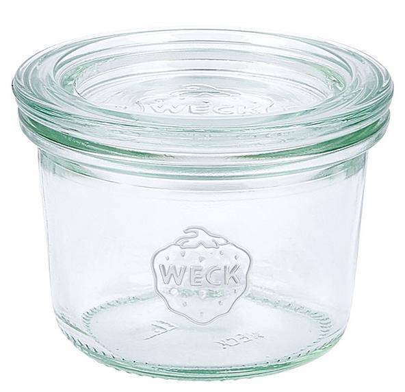 Weck - Mini-Sturzglas mit Deckel, 80 ml, 080, 12 Stück