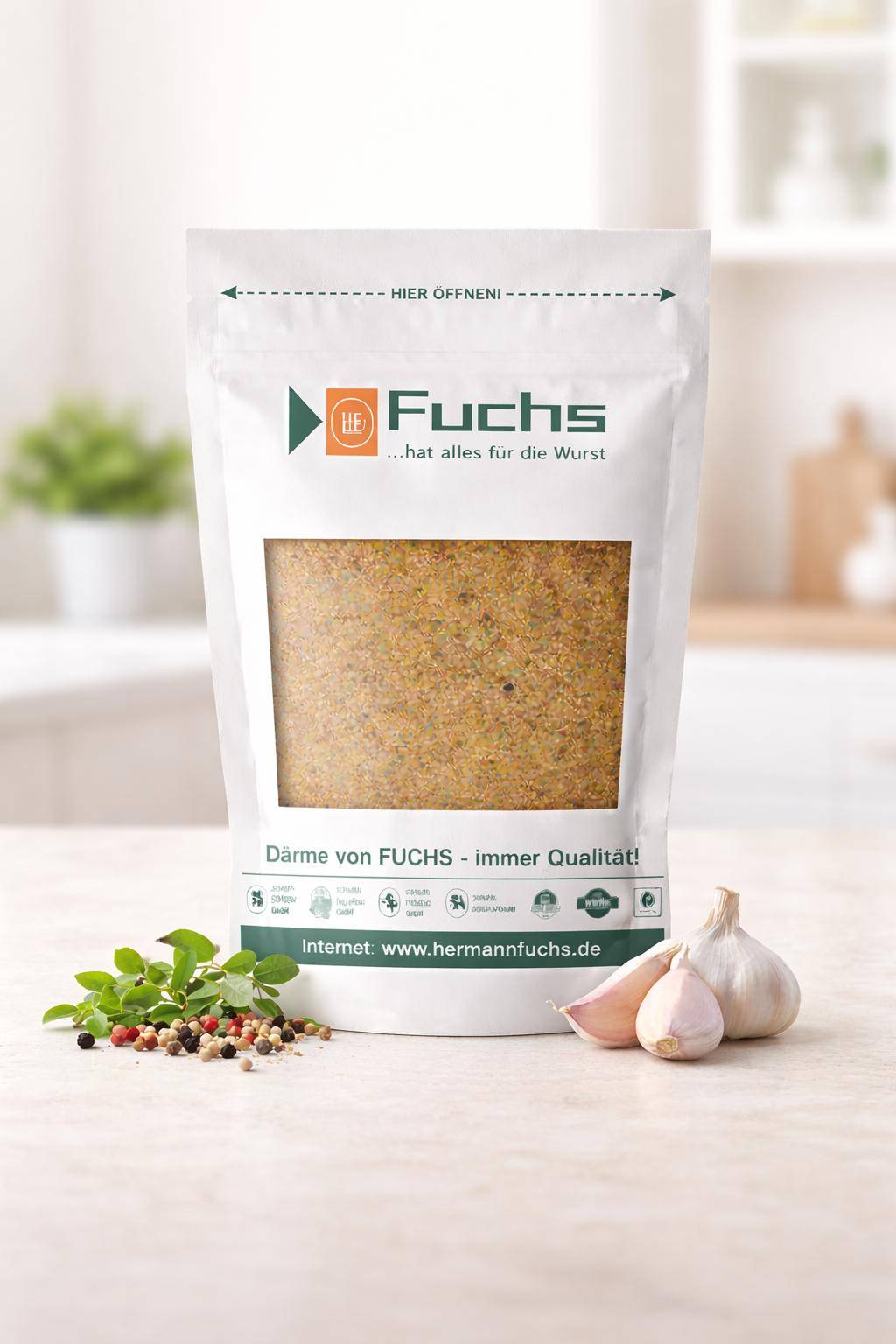 Fuchs - Bratwurstgewürz, 1 kg Beutel Fuchs - Bratwurstgewürz, 1 kg Beutel