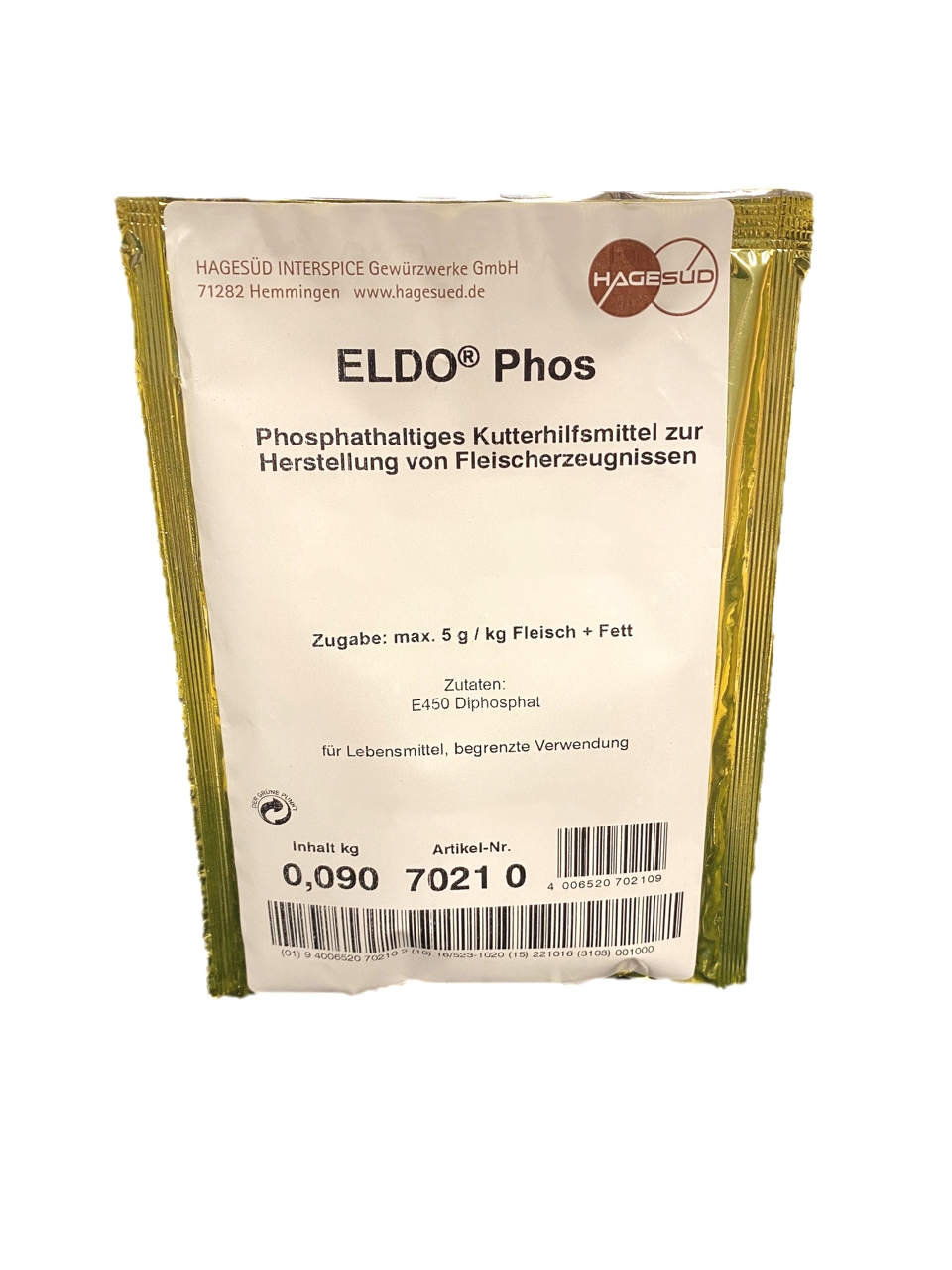 ELDO Phos - Kutterhilfsmittel, Diphosphat, 90 g Beutel ELDO Phos - Kutterhilfsmittel, Diphosphat, 90 g Beutel