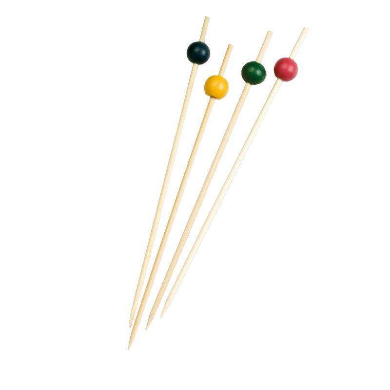 Best4Food - Party-Spieße "Ball" aus Bambus, 150mm, 200 Stück