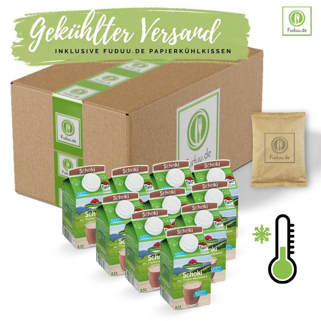 Schwarzwaldmilch - Schoki aus frisch entrahmter Weidemilch 0,2%, 10 x 0,5 Liter
