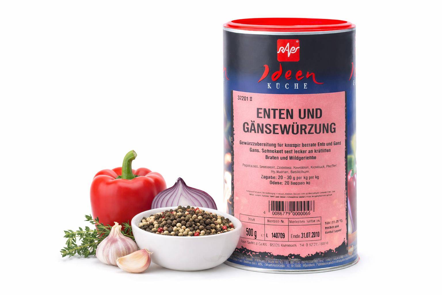 Raps - Enten- und Gänsewürzung, 850 g Dose