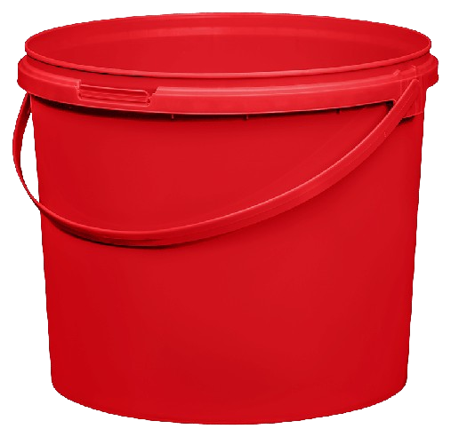 Kunststoff Eimer farbig, 5,5 ltr., mit Deckel Kunststoff Eimer farbig, 5,5 ltr., mit Deckel