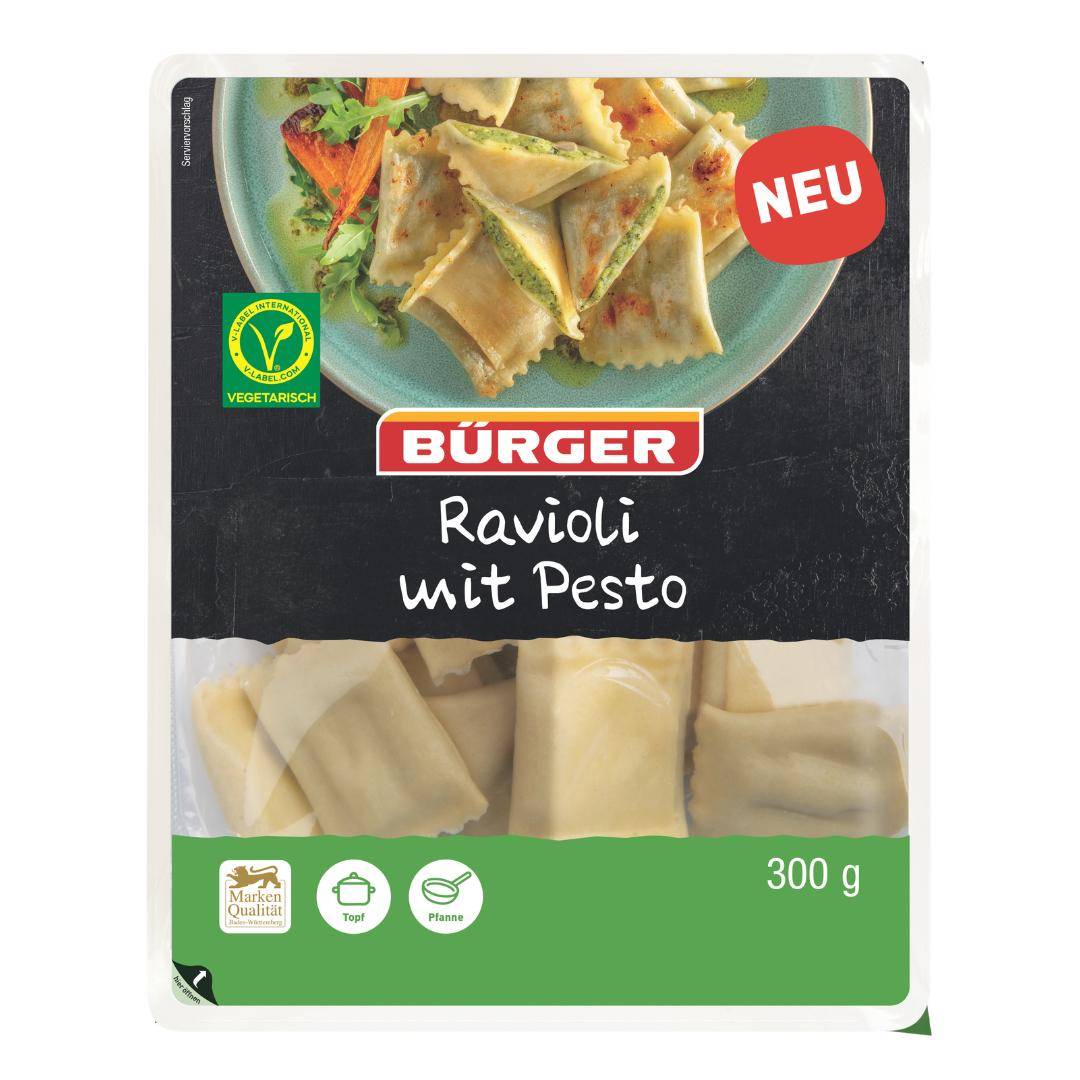 Bürger - Ravioli mit Pesto, 300 g Beutel