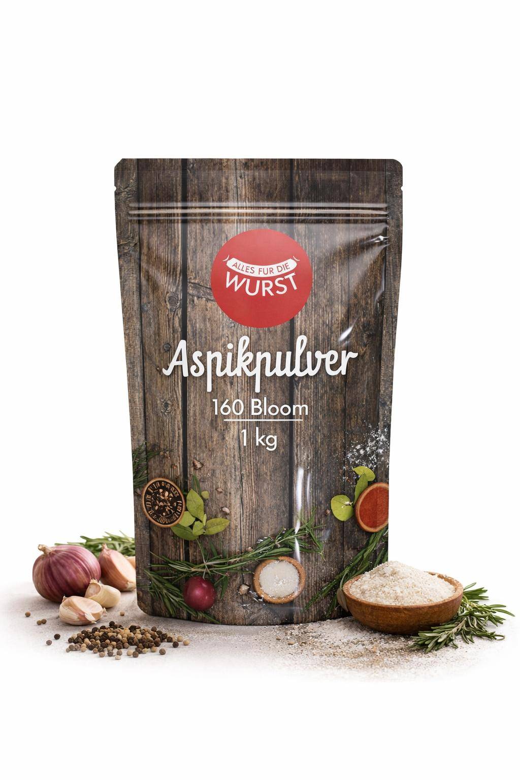 AllesfürdieWurst - Aspik Supra 160 Bloom, 1 kg Beutel
