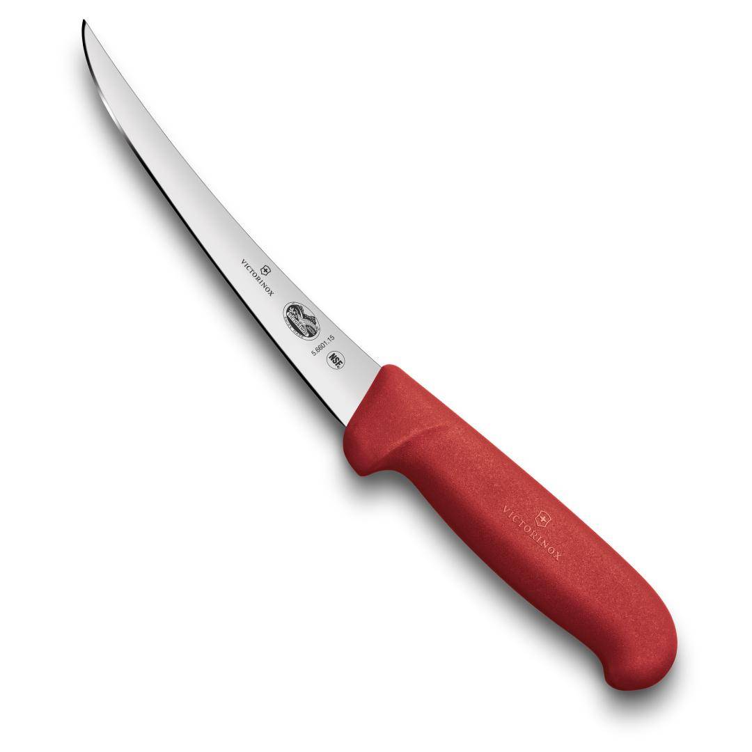 Victorinox Fibrox - Ausbeinmesser, 15 cm, gebogen, starre Klinge