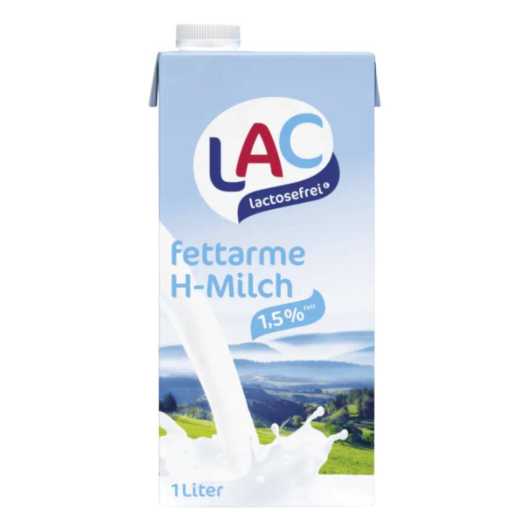 LAC - lactosefreie H-Milch 1,5%, fettarm, 12 x 1 Liter